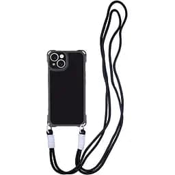 Чохол Epik TPU CrossBody with straps для Apple iPhone 15, 6.1 Black