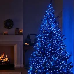 Гирлянда Нить уличная GarlandoPro 30 м 300 LED белая проволока Синяя CF300L30MWBL