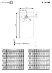 Душовий піддон Radaway Kyntos F 140x70 HKF14070-04 - мініатюра 2