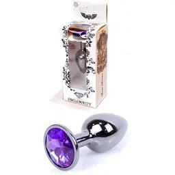 Анальная пробка Boss Of Toys Boss Series - Jewellery Dark Silver Plug Purple S, BS6400034, Серебряный / Фиолетовый