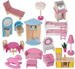 Дерев'яний ляльковий будиночок KinderKraft вілла з басейном D11251 - мініатюра 3