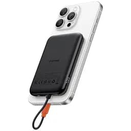 Портативний зарядний пристрій ємністю 5000 мАг з функцією швидкого заряджання вбудований кабель для iPhone з цифровим дисплеєм