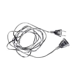 Подовжувач прозорий довжиною 3 м для гірлянд та декоративної проводки для 220 V з європейськими розеткою та виделкою