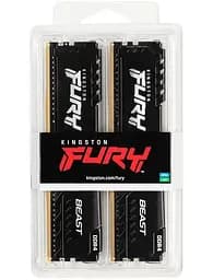 Модуль памятi DDR4 2x16GB/3200 Kingston Fury Beast Black (KF432C16BBK2/32) - мініатюра 8