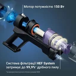 Пилосос Rowenta безпровідний X-PERT 5.80, 150 Вт чорний (RH5A31E0) - мініатюра 8