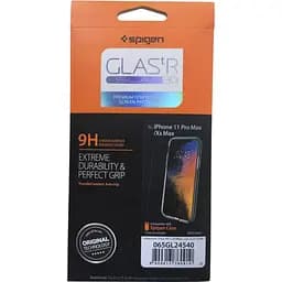 Противоударное защитное стекло Spigen Screen Protector Glass для iPhone 11 Pro Max/XS Max (6.5") 065GL24540