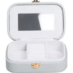 Скринька-органайзер для прикрас Yiwu з накидним замком 15x10x5 см оливкова HP-5-33TU