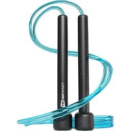 Скакалка Hop-Sport Crossfit HS-P025JR з пластиковими ручками синя