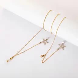 Цепочка для очков White and Gold 2 9866 70 см