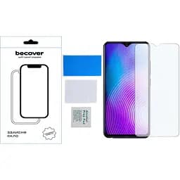 Захисне скло BeCover для Tecno Pop 7 (BF6) 3D Crystal Clear Glass (709265) - мініатюра 2