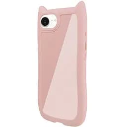 Чохол TPU GETMAN Cat with straps для Apple iPhone 16e / 17e (6.1) Pink - мініатюра 2