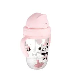Кружка непроливайка з трубочкою та обтяжувачем Exotic animals Canpol babies 56/606_pin 270 мл