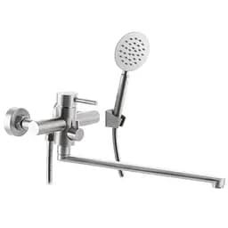 Смеситель для ванны Zerix SUS-006 нержавеющая сталь ZX3149 Нержавеющая сталь