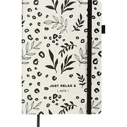 Блокнот деловой Buromax Relax А5 96 л. в точку обложка искусственная кожа белый (BM.295301-12)