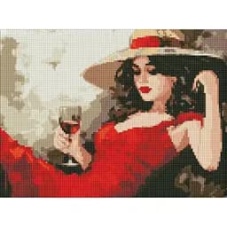 Алмазна мозаїка Дівчина в капелюсі AMO7891, 30х40 см