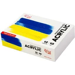 Набір акрилових фарб Ukraine 12×10 мл Rosa START