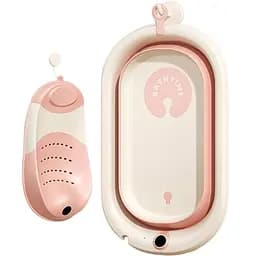 Ванная детская Дом складная и горка WN-1-7 розовая (33517)