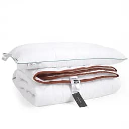 Набір MirSon вовна №9554 Gold Silk Wool демі ковдра 140х205 см + подушка білий (2200010806137)