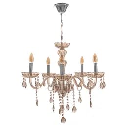 Люстра свічка Brille підвісна кришталева E14 40W CH (BCL-684S/5)