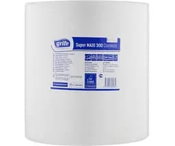 Grite Super Maxi Coreless, 1 рул., Рушники паперові Гріте, 1-шарові, 300 м, білі, 952 аркуші, 200х315 мм