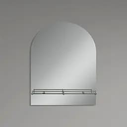 Дзеркало настінне Zerix Laguna MRZ03-500x700x110 прямокутне з дугоподібним верхом та полицею ZX5622 - мініатюра 6
