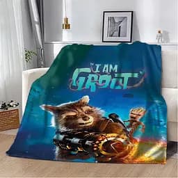 Плед плюшевий 3D Марвел I am Groot 160х200 см 160 см 135 см