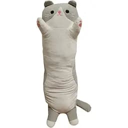 М'яка іграшка антистрес Bambi Кіт батон 70 см сіра