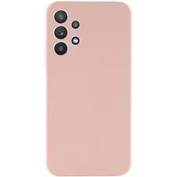 Чохол Silicone Cover Lakshmi Full Camera (AAA) для Samsung Galaxy A32 4G Рожевий / Pink Sand