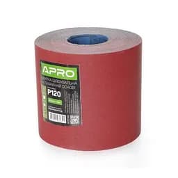 Папір шліфувальний Apro P120 рулон 200мм х 50м на тканинній основі 30412
