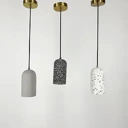 Підвіс Terrazzo Dome із сірим бетонним плафоном 18х10 см Line.F MJ 166/1 GR - мініатюра 4
