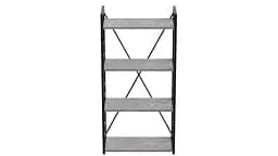 Етажерка 4/60 Ferrum-decor Серії Коннект 120x60x28 чорний ДСП Бетон 16мм (FRD-105552) - мініатюра 6