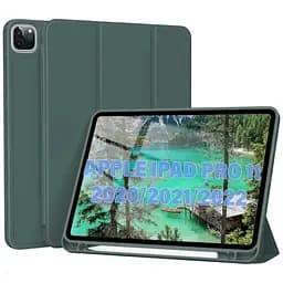 Чохол-книжка BeCover Tri Fold Soft TPU з кріпленням Apple Pencil для Apple iPad Pro 11 2020/2021/2022 Dark Green (711110)