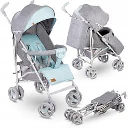 Коляска прогулянкова Lionelo Irma Grey Mint (LO-IRMA MINT) - мініатюра 2