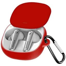 Чохол-накладка DK Silicone Candy Friendly з карабіном Anker SoundCore Liberty Air 2 Pro (red)