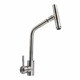 Змішувач для кухні Platinum вилив на шарнірі 6766 KT нержавіюча сталь