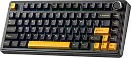 Клавіатура Aula F75 Wired Gasket Black Keycap Pink Switch EN/UA (6978080504890) - мініатюра 2