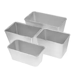 Комплект із 4 алюмінієвих форм для випікання хліба Л7 Л12 Л12а Л11, Полімет 83105