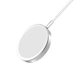 Заряджання Qi XO magnetic wireless charger CX004 15W бездротове біле - мініатюра 3