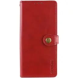 Шкіряний чохол-книжка Getman Gallant (PU) для Samsung Galaxy S24 Червоний