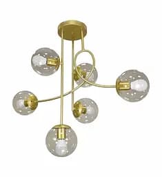 Люстра золота молекула прозорі кулі Levistella 752L7914-6 GD+CL