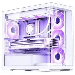 Корпус Jonsbo D300, білий, без БЖ, Mini Tower, для Micro ATX / Mini ITX, 1xType-C / 2xUSB 3.0, макс. CPU - 180 мм / VGA - 430 мм,