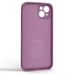 Силиконовый чехол для Apple iPhone 14 Plus, Icon Ring, фиолетовый, панель-накладка, с кольцом-подставкой на 360°, противоударный, возможность использования магнитных держателей, ArmorStandart (ARM68706) - мініатюра 2