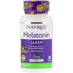 Мелатонин повышенной силы действия Natrol 5 мг 100 таблеток