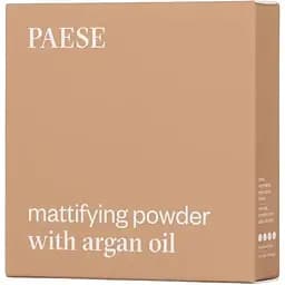 Пудра компактна Paese Mattifying Powder with Argan Oil, матуюча, відтінок 01 (Polcelain), 8 г - мініатюра 2