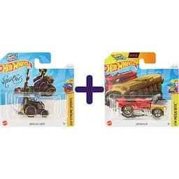 Набор: Базовая машинка Hot Wheels HW Xtreme Sports Wheelie Chair черная (5785) + Базовая машинка Hot Wheels HW Mega Bite Hotweiler красная (5785)