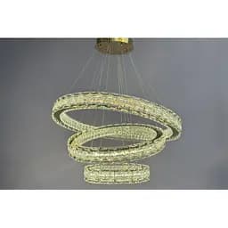 Люстра Linisoln 7896-80x60x40 метал, кришталь, LED, 110 Вт, 60-130 см, освітлювана площа 20-22 кв. м, пульт dimmer