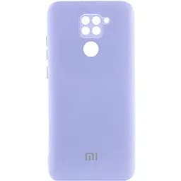 Чохол Lakshmi Silicone Cover Full Camera (AAA) with Logo для Xiaomi Redmi Note 9 / Redmi 10X Бузковий / Dasheen