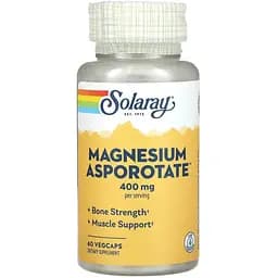 Магний аспартат Solaray 400 мг 60 вегетарианских капсул