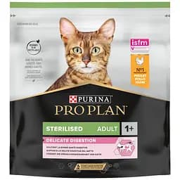 Сухой корм для кошек Purina Pro Plan Adult 1+ Delicate Digestion для стерилизованных с чувствительным пищеварением со вкусом курицы 400 г