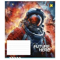Тетрадь ученическая Школярик Future is Here 012-3417K-2 в клеточку 12 листов